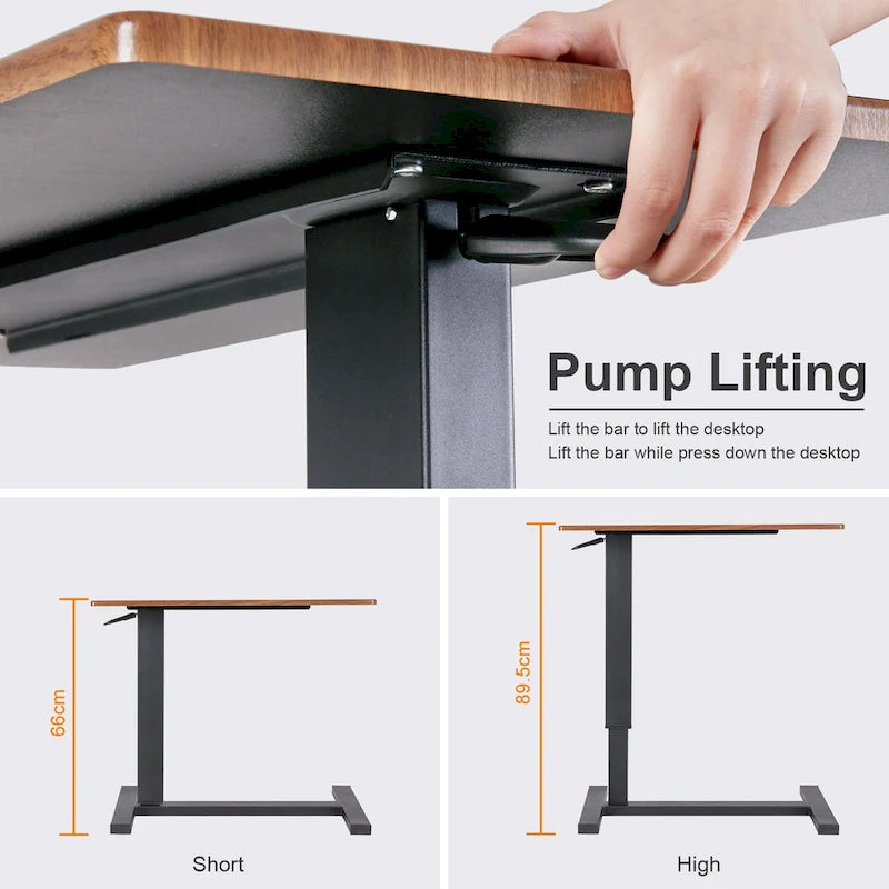 Table d'appoint roulante ajustable pour ordinateur portable à utiliser au-dessus du lit ou du canapé