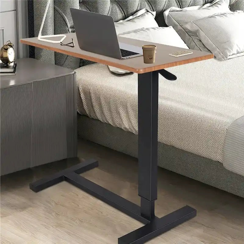 Table d'appoint roulante ajustable pour ordinateur portable à utiliser au-dessus du lit ou du canapé