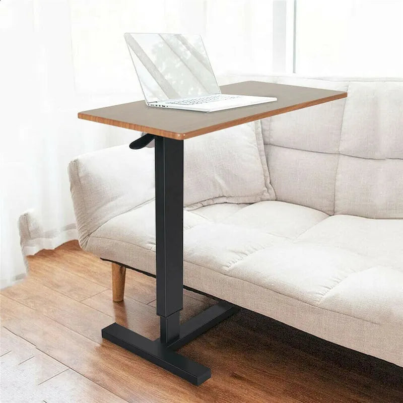 Table d'appoint roulante ajustable pour ordinateur portable à utiliser au-dessus du lit ou du canapé