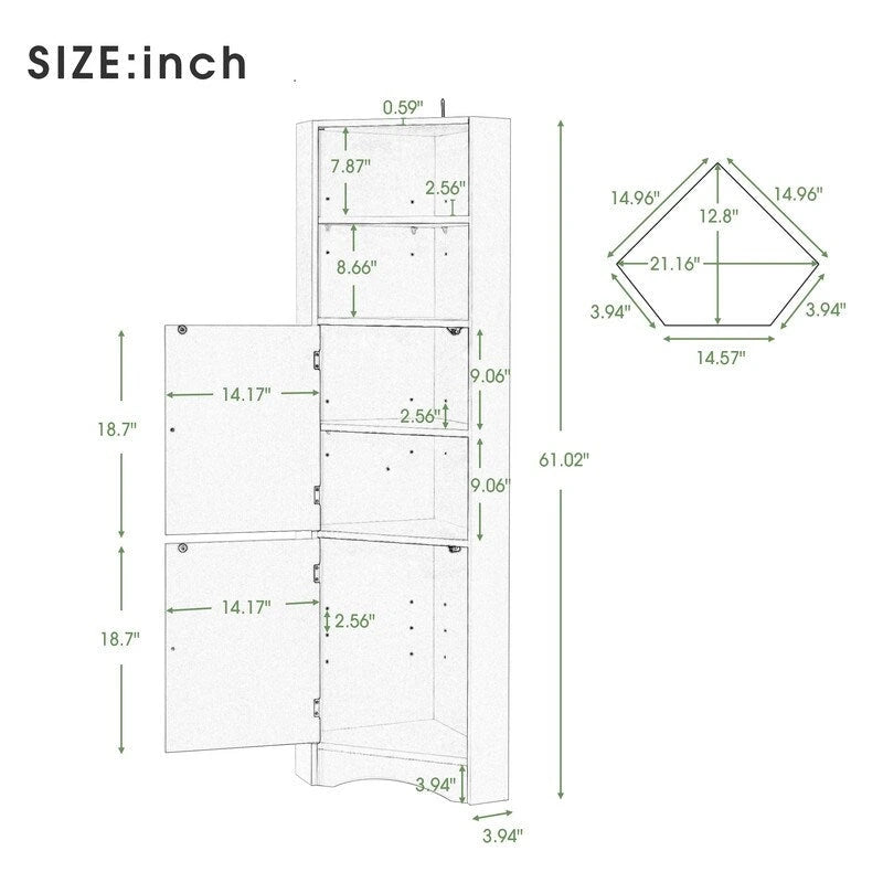 Meuble d'angle de salle de bain